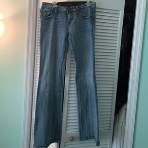 Express Rerock jeans 10 long 35 inch inseam